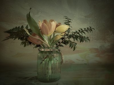 Vintage Tulpen in Vase von Gu and Hongchao