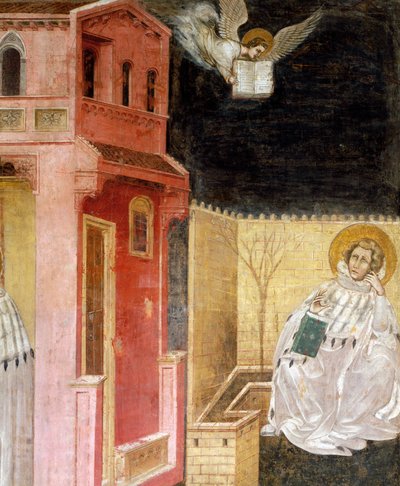 Erscheinung des Engels (Detail) von Guariento di Arpo