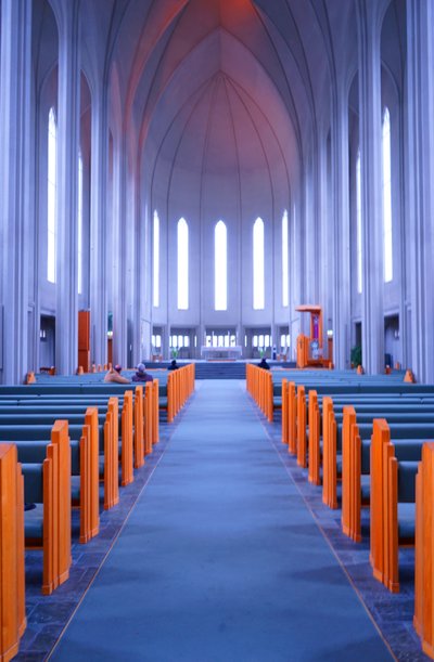 Innenraum der Hallgrimskirkja von Gudjon Samuelsson