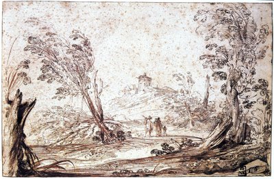 Landschaft, 17. Jahrhundert von Guercino
