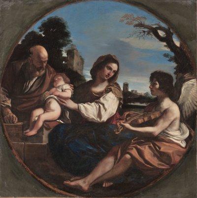 Ruhe auf der Flucht nach Ägypten von Guercino
