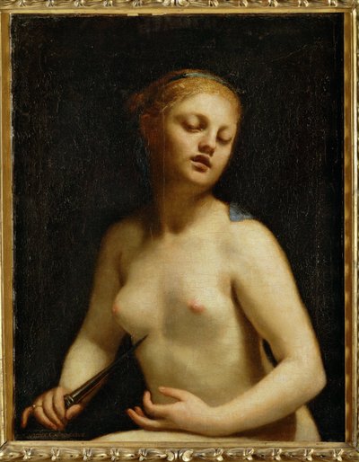 Der Tod der Lucretia von Guido Cagnacci