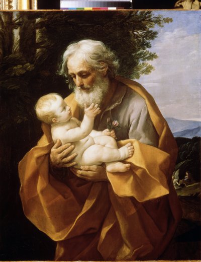 Heiliger Josef mit dem Jesuskind, ca. 1620 von Guido Reni