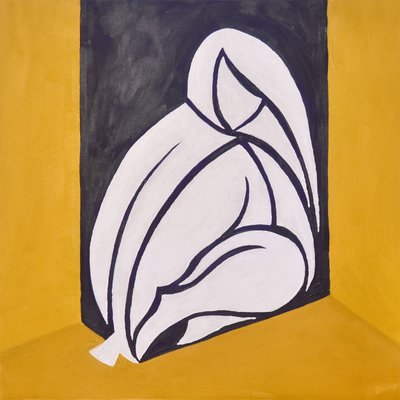 (....wir kamen herein?) Studie für Figur hinter der Wand, 2015 von Guilherme Pontes