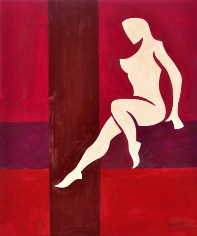 Kühn wie die Liebe (Erhaben in glänzender metallischer violetter Rüstung), 2015 von Guilherme Pontes