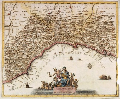 Republik Genua, Karte von Guillaume de l