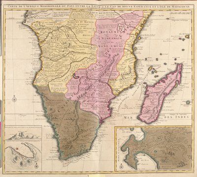 Süd Gabun, großer Teil der Republik Kongo (außer Norden), großer Teil der Demokratischen Republik Kongo (außer Norden), großer Teil von Uganda (außer Norden), großer Teil von Kenia (außer Norden), Süd-Somalia, Ruanda, Burundi, Tansania, Angola von Guillaume Delisle