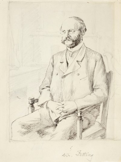 Direktor C.A. Zitting, Porträtstudie von Gunnar Berndtson