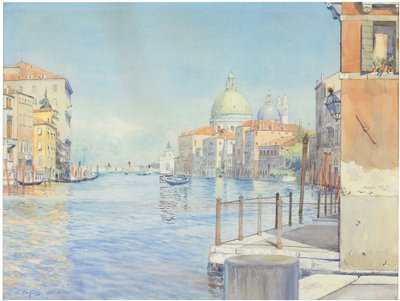 Der Große Kanal, Venedig, mit der Santa Maria della Salute von Gunnar Widforss