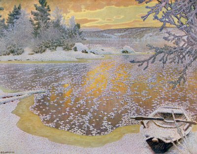 Frost auf Eis von Gustaf Edolf Fjaestad