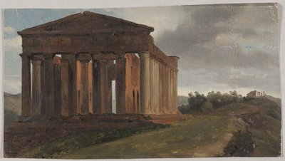 Ein Tempel in Agrigent, Sizilien von Gustaf Soderberg