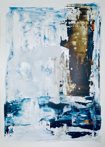 Abstrakte Wintergewässer von Gustaf Tidholm