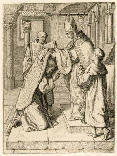 Martin Luther wird zum Priester geweiht von Gustav Ferdinand Leopold Konig