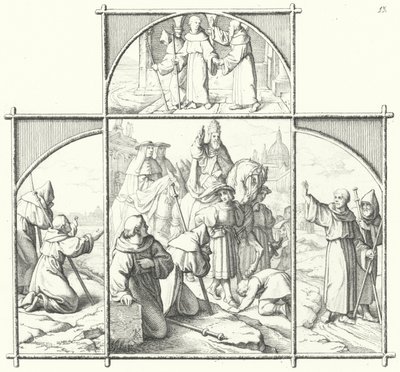 Martin Luthers Reise nach Rom (Gravur) von Gustav Ferdinand Leopold Konig