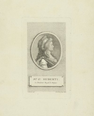 Porträt der Opernsängerin Antoinette Saint-Huberty 1756-1812, ca. 1790 von Gustav Georg Endner