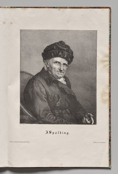 Deutschlands Berühmte Autoren: Porträt von Johann Joachim Spalding von Gustav Karl Friedrich Luderitz