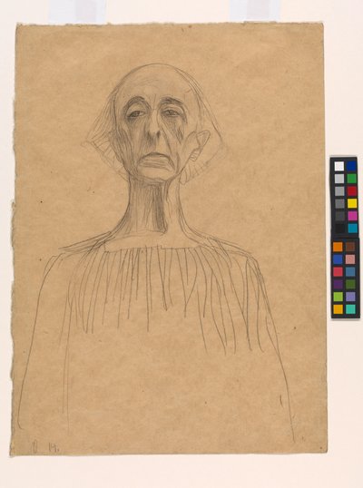 Brustbild eines Mannes von Gustav Klimt