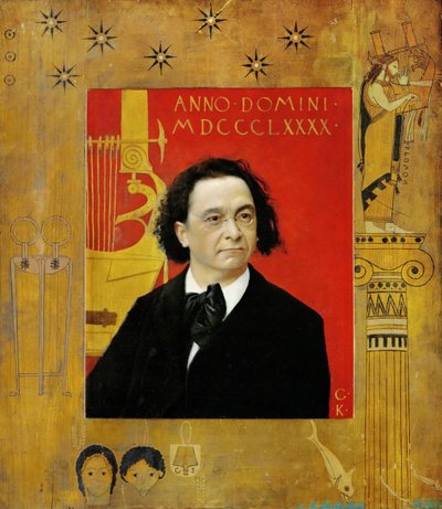 Porträt von Joseph Pembaur, Pianist und Komponist, 1890 von Gustav Klimt