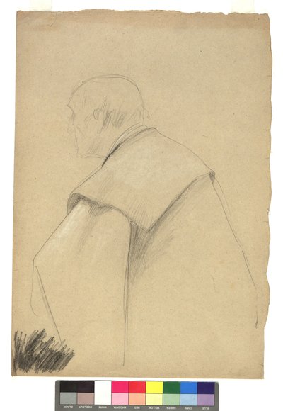 Studie zu einem alten Mann im Talar von Gustav Klimt