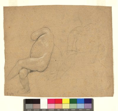 Studien zu zwei sitzenden Kinderakten von Gustav Klimt