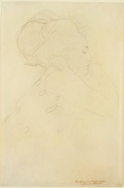 Studie für "Die Braut", ca. 1917-18 von Gustav Klimt