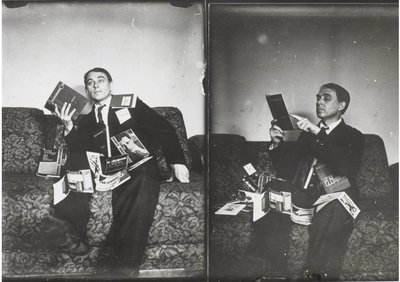 Doppelporträt von Aleksei Kruchenykh von Gustav Klutsis