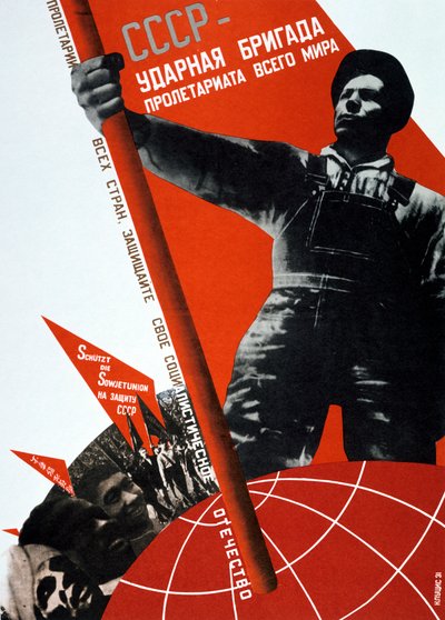 Die UdSSR ist die Elitebrigade des Weltproletariats, 1931 von Gustav Klutsis