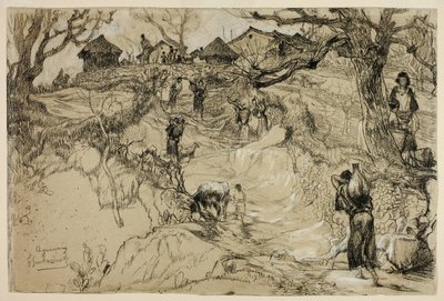 Aquemoun, Algerien von Gustave Achille Guillaumet