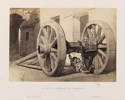 Gustave Brion - Die Tür des Gasthauses der Thénardiers von Gustave Brion