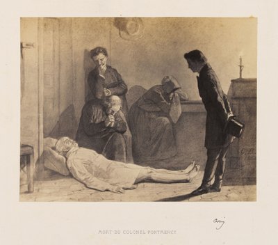 Tod des Oberst Pontmercy von Gustave Brion