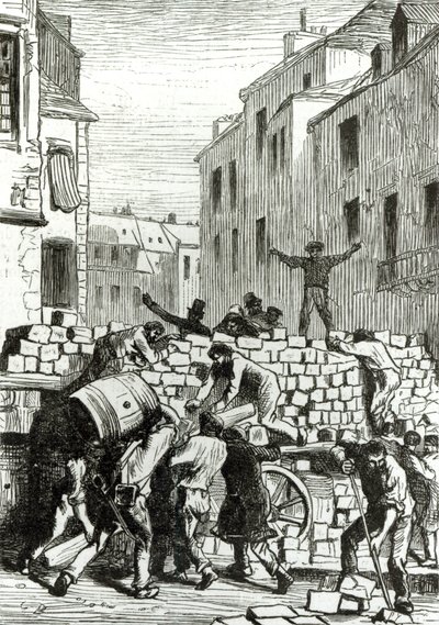 Die Barrikade, Illustration aus 