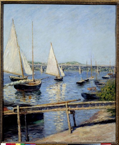 Segelboote in Argenteuil von Gustave Caillebotte