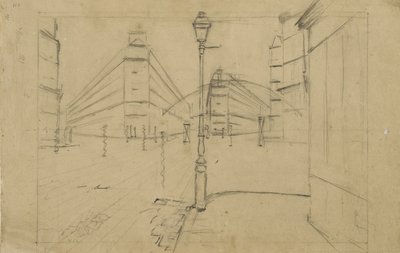 Studie für Pariser Straße, Regentag, 1877 von Gustave Caillebotte