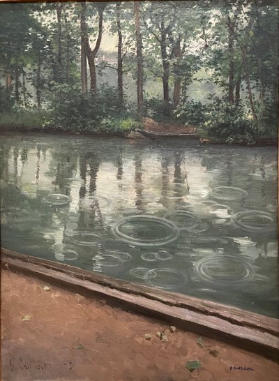 Die Yerres, Regenwirkung, 1875 von Gustave Caillebotte