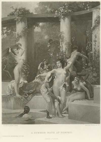 Ein Sommerbad in Pompeji von Gustave Clarence Rodolphe Boulanger