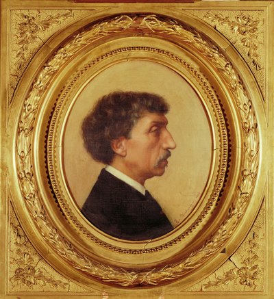 Charles Garnier, Architekt, dessen Pläne für das neue von Gustave Clarence Rodolphe Boulanger