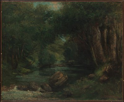 Ein Bach im Wald von Gustave Courbet