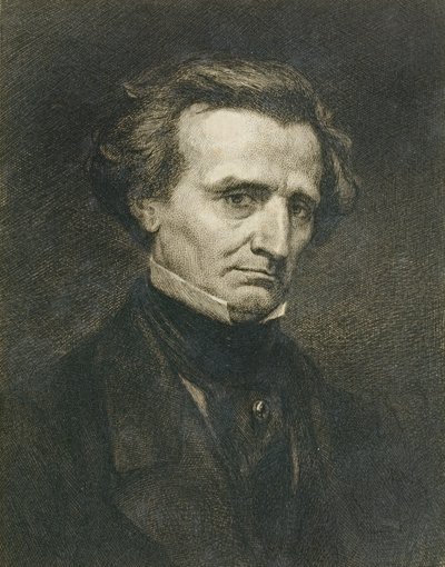 Porträt von Hector Berlioz (1803-69), graviert von A. Gilbert, veröffentlicht in der 