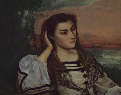 Rêverie Porträt von Gabrielle Borreau von Gustave Courbet