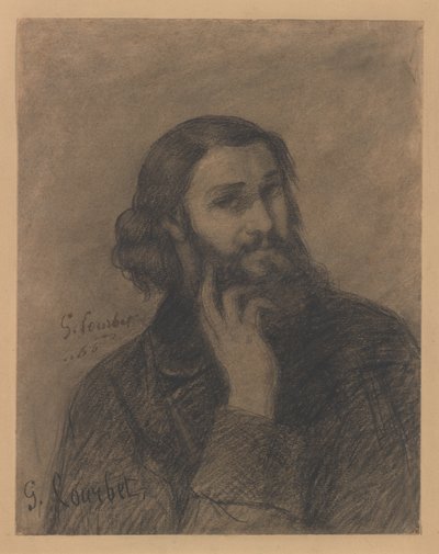 Selbstporträt von Gustave Courbet