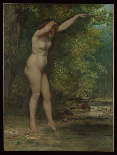 Die junge Badende von Gustave Courbet