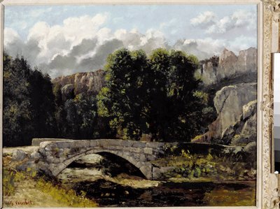 Ansicht der Brücke von Saint Sulpice in Fleurier, Schweiz von Gustave Courbet