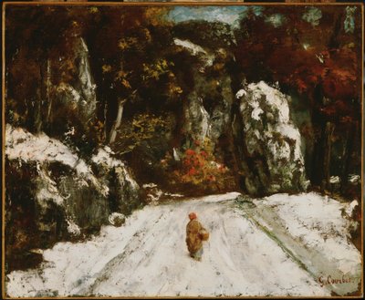 Winter im Jura von Gustave Courbet