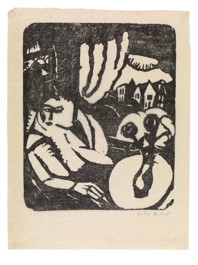 Interieur oder sitzende Frau am Fenster von Gustave de Smet