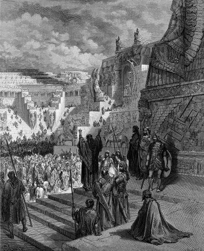 Artaxerxes gewährt den Juden Freiheit - Bibel von Gustave Dore