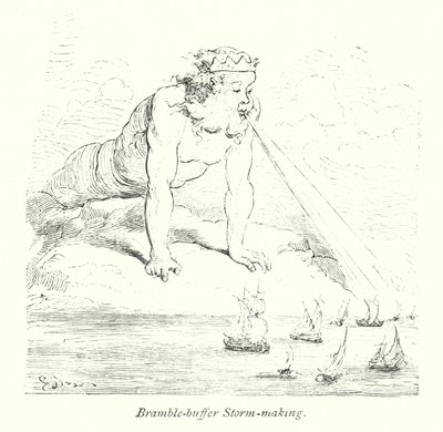 Bramble Buffer Sturmherstellung (Gravur) von Gustave Dore