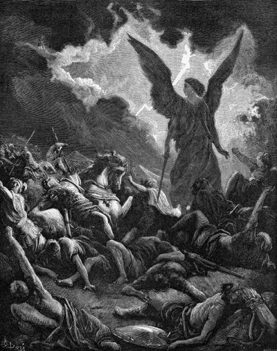 Zerstörung von Sennacheribs Heer von Gustave Dore