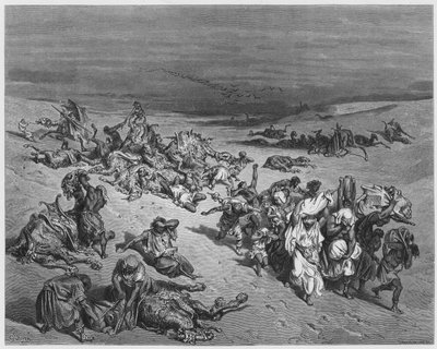 Gustave Doré Bibel: Die Viehpest von Gustave Dore