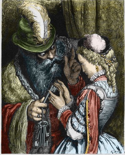 Illustration für „Blaubart“ von Gustave Dore