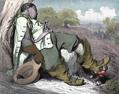 Illustration für „Le petit poucet“, geschrieben 1697 von Charles Perrault (1628-1703) von Gustave Dore